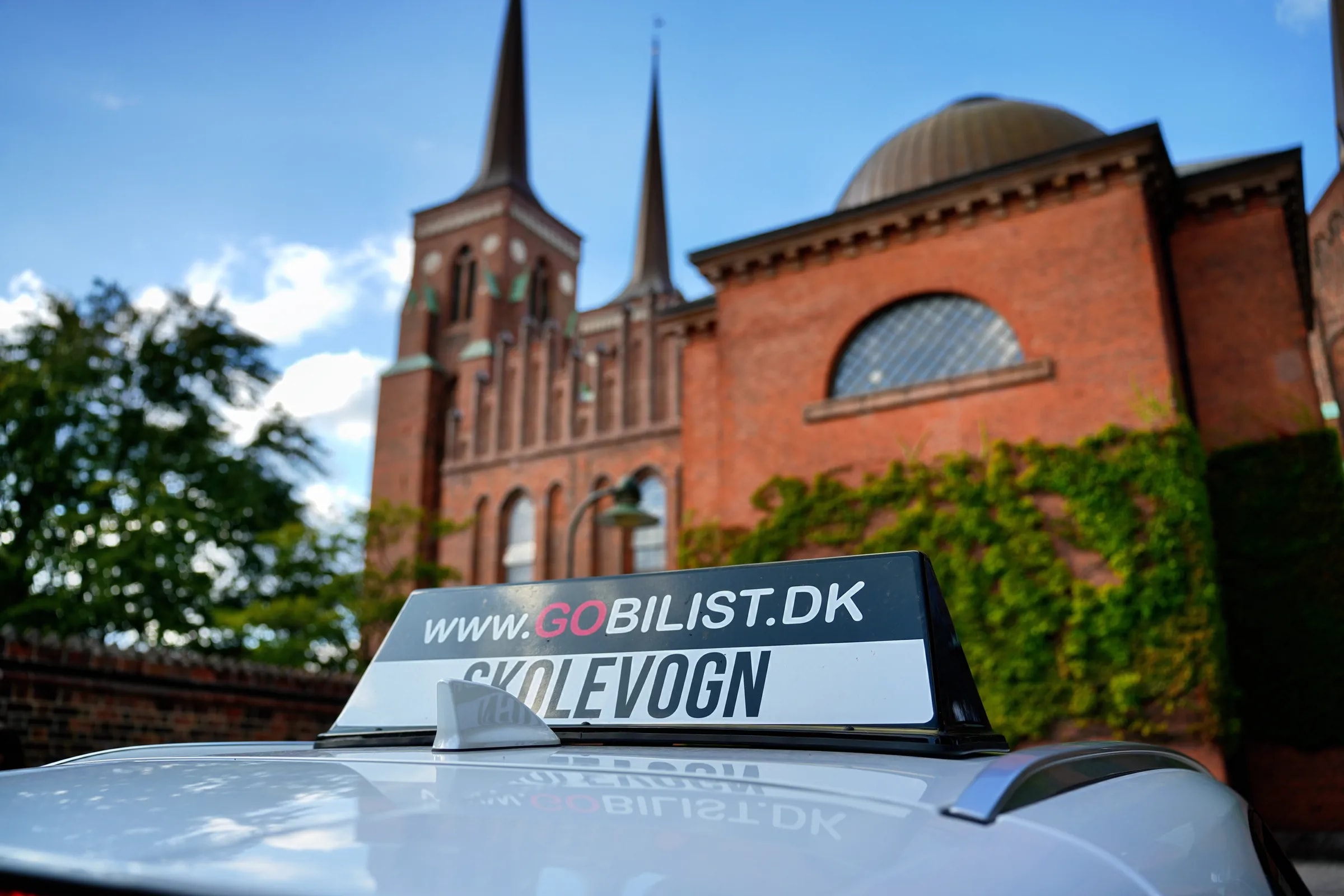Skolevogn ved Roskilde Domkirke